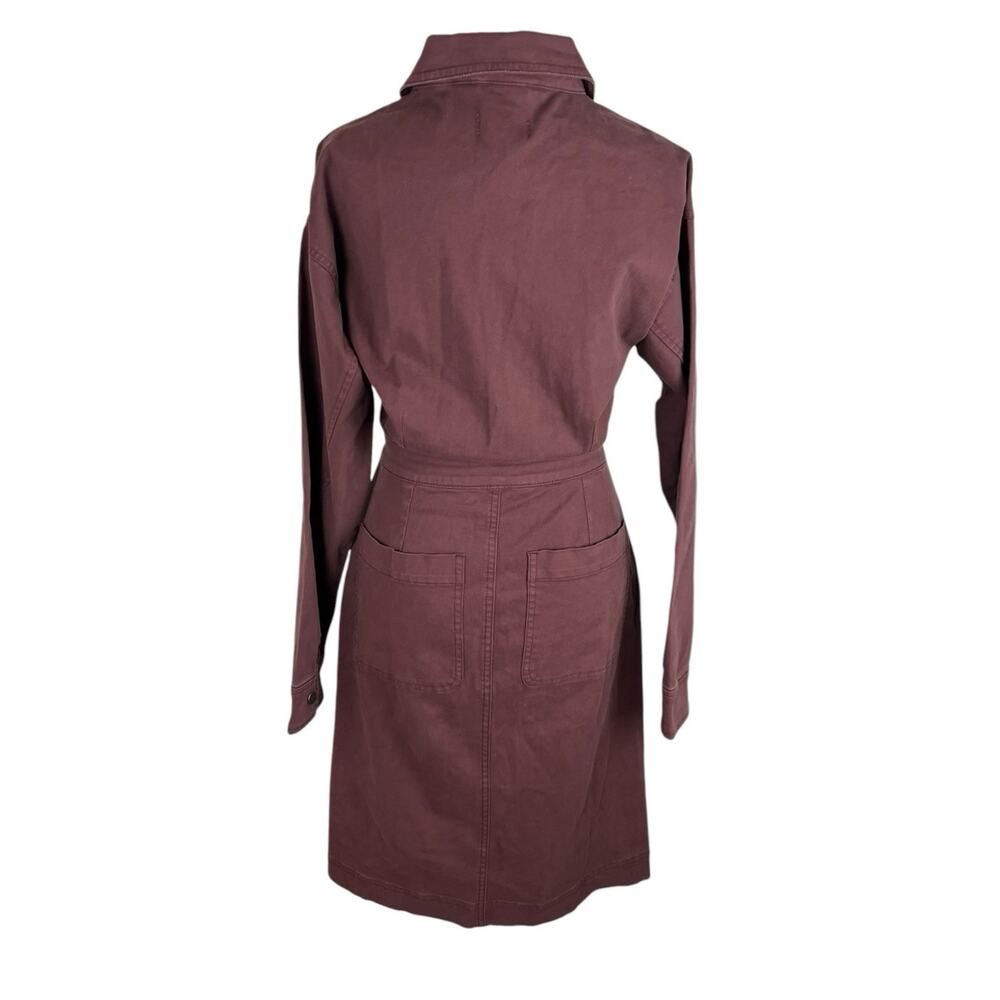 Pistola Mini Denim Dress Mauve Long Sleeve Structured Urban Utility Sz Small NWT - Picture 4 of 9
